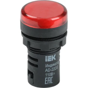 IEK Лампа AD22DS(LED)матрица d=22мм красный 110В AC/DC - BLS10-ADDS-110-K04 IEK Лампа AD22DS(LED)матрица d=22мм красный 110В AC/DC - BLS10-ADDS-110-K04