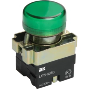 IEK Индикатор LAY5-BU63 d=22мм зеленый - BLS50-BU-K06 IEK Индикатор LAY5-BU63 d=22мм зеленый - BLS50-BU-K06