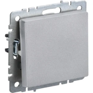 IEK BRITE Выключатель 1-клавишный проходной 10А ВС10-1-6-БрА алюминий - BR-V12-0-10-K47 IEK BRITE Выключатель 1-клавишный проходной 10А ВС10-1-6-БрА алюминий - BR-V12-0-10-K47