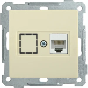 IEK Розетка компьютерная РК10-1-Б RJ45 Cat5e BOLERO кремовый - EKB15-01-K33 IEK Розетка компьютерная РК10-1-Б RJ45 Cat5e BOLERO кремовый - EKB15-01-K33