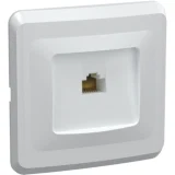IEK Розетка 1-местная компьютерная РК10-ВБ RJ45 Cat5e ВЕГА белый
