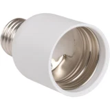 IEK Переходник Е27-Е40 ПР27-40-К02 пластик белый (индивидуальный пакет)