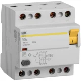 IEK Выключатель дифференциальный (УЗО) ВД1-63 4Р 50А 30мА