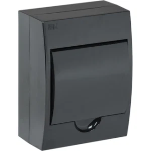 IEK KREPTA 3 Корпус пластиковый ЩРН-П-6 IP41 черная дверь черный - MKP13-N-06-41-K02 IEK KREPTA 3 Корпус пластиковый ЩРН-П-6 IP41 черная дверь черный - MKP13-N-06-41-K02