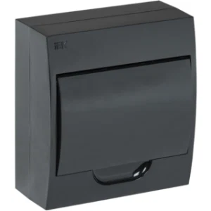 IEK KREPTA 3 Корпус пластиковый ЩРН-П-8 IP41 черная дверь черный - MKP13-N-08-41-K02 IEK KREPTA 3 Корпус пластиковый ЩРН-П-8 IP41 черная дверь черный - MKP13-N-08-41-K02
