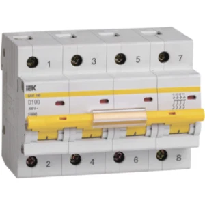 IEK Автоматический выключатель ВА47-100 4Р 100А 10кА D - MVA40-4-100-D IEK Автоматический выключатель ВА47-100 4Р 100А 10кА D - MVA40-4-100-D